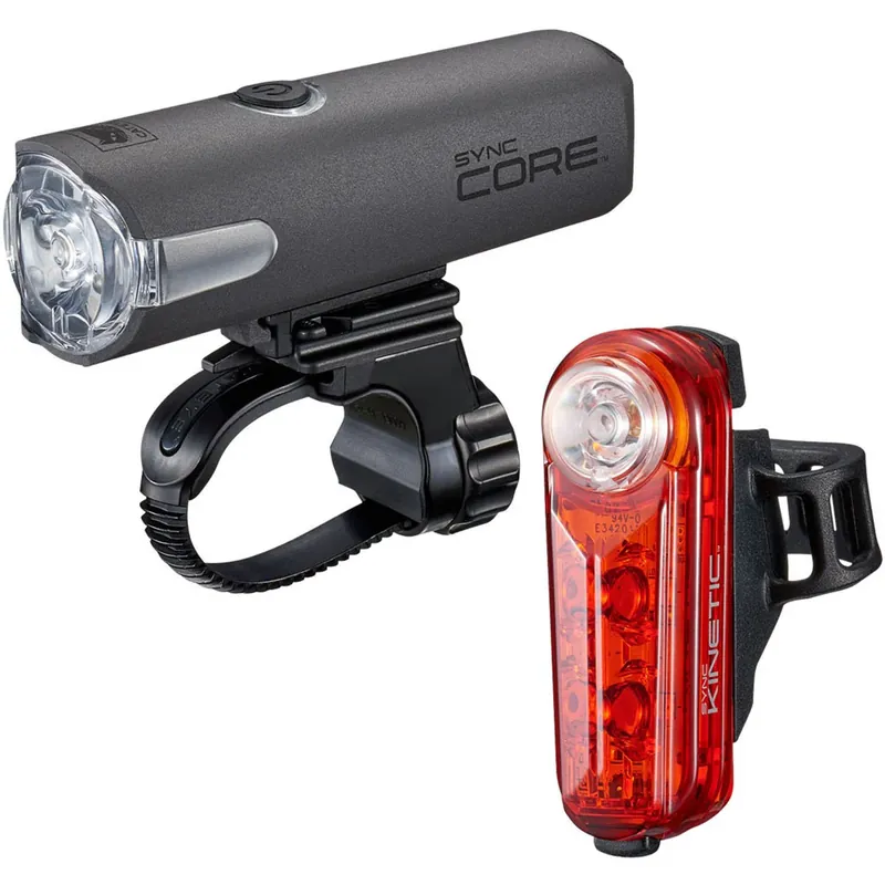 Speciale Aanbieding CatEye Sync Core en Kinetic Fietsverlichtingsset - NW100RC/NW100K Set