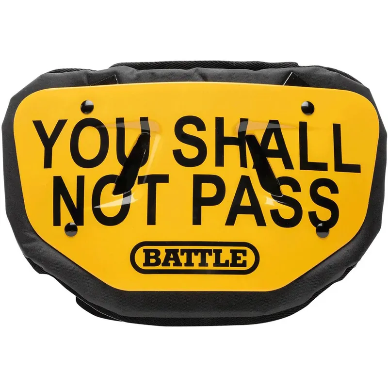 Battle Sports You Shall Not Pass Volwassen Chrome Voetbal Achterplaat Populair