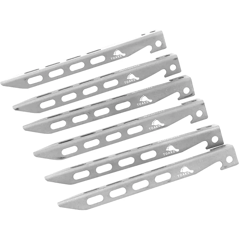 TOAKS Titanium lichtgewicht V-vormige pin PEG-02 - 6-pack Voordeelprijs