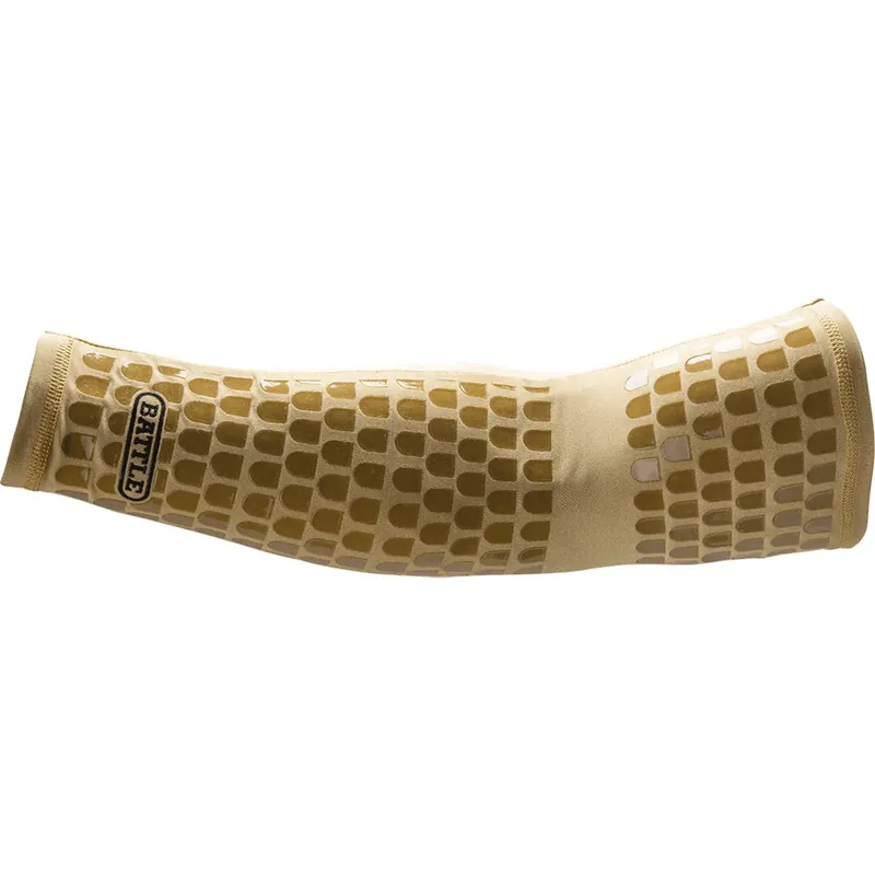 Laatste Versie Battle Sports Ultra-Stick Football Full Arm Sleeve - Goud Jeugd S/M