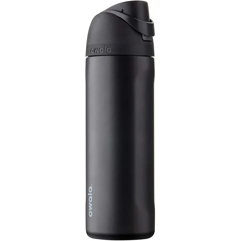 Must-Have Owala 24 oz. FreeSip vacuüm geïsoleerde roestvrijstalen waterfles Zwart