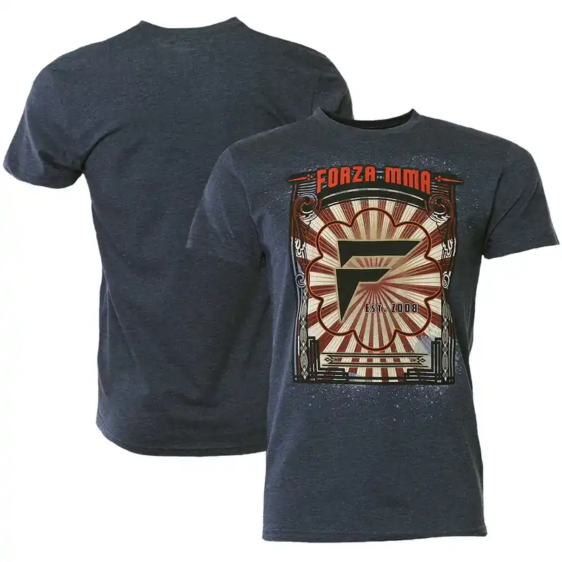 Forza Sports "Awakening" MMA T-shirt - Marineblauw S Bestel Nu