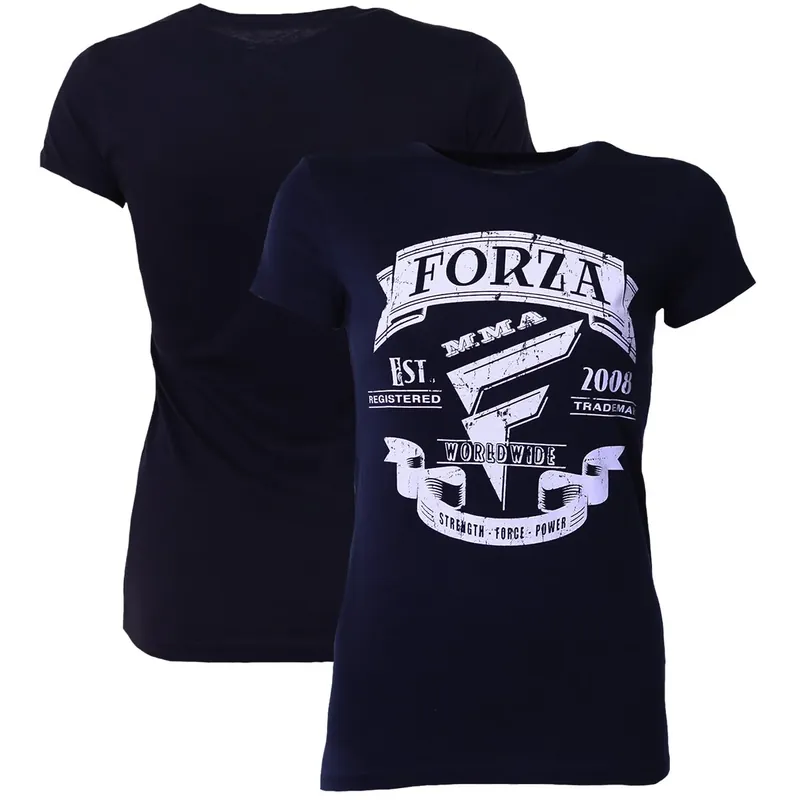 Forza Sports Dames "Origins" MMA T-shirt - Middernachtblauw S Hoge Kwaliteit
