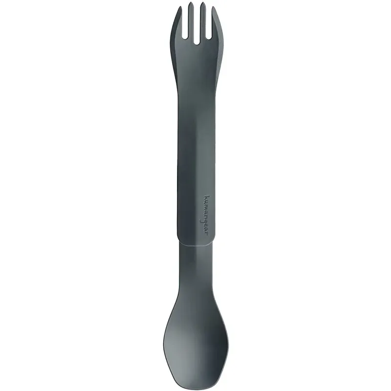 Fabrieksprijs Humangear GoBites Duo herbruikbare vork en lepel reisbestek Gray