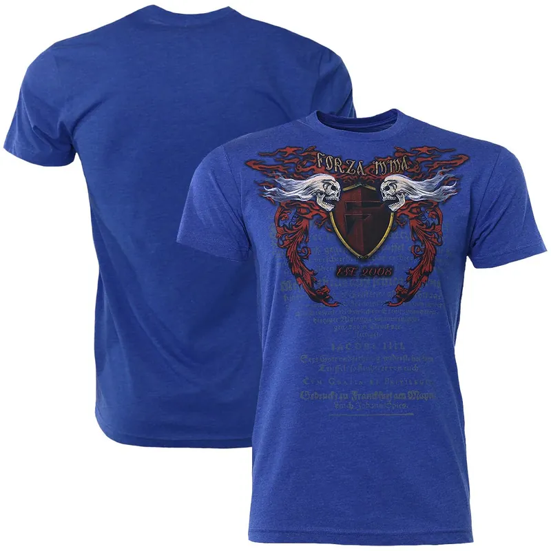 Tijdelijk Beschikbaar Forza Sports "Immortal Crest" MMA T-shirt - Koningsblauw S