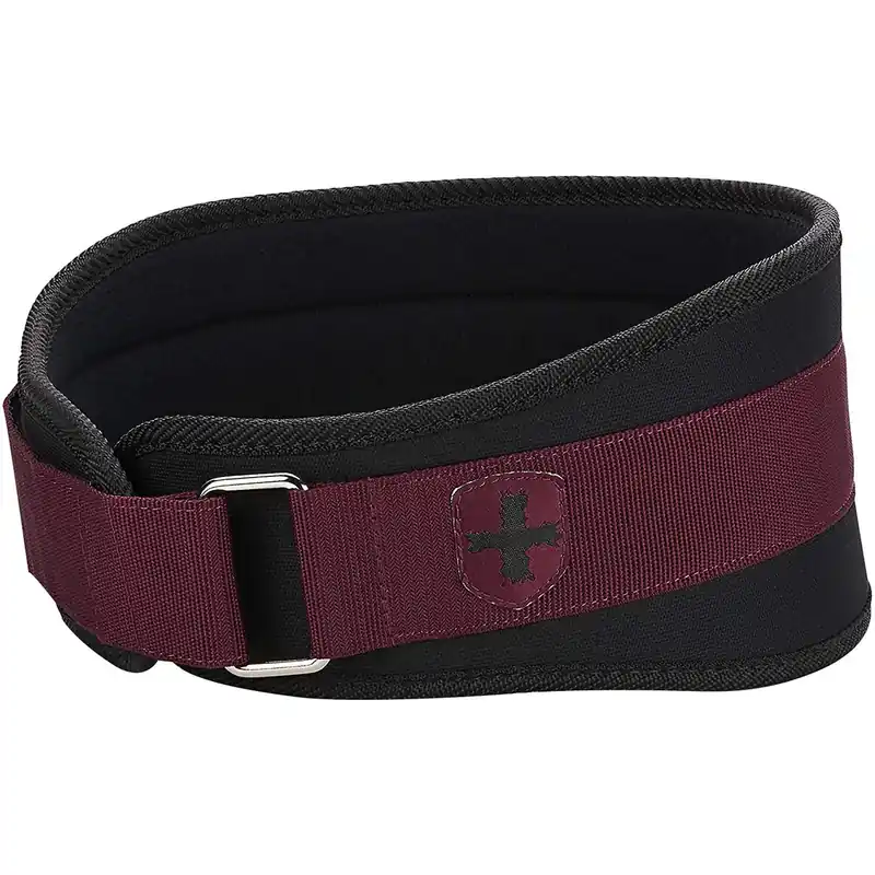 Aanbieding Harbinger 4.5" Unisex Foam Core Gewichthefriem - Zwart/Merlot S