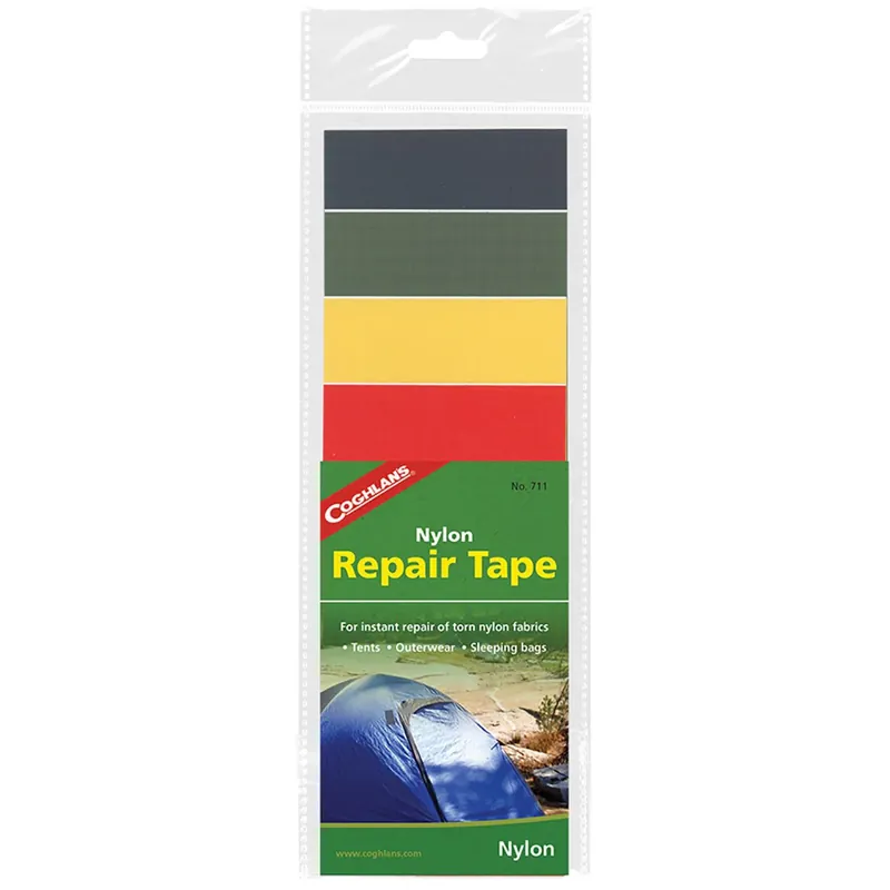 Coghlan's Nylon Reparatie Tape (4 Stuks) Rip-Stop Lijmset Kampeertentjack Superprijs