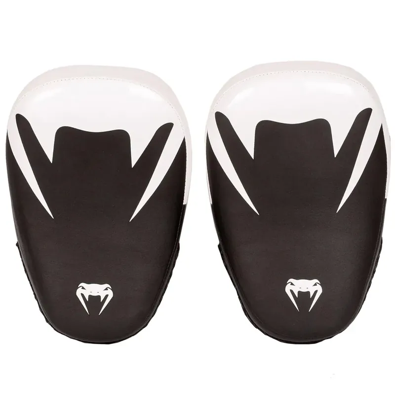 Shop Nu Venum Elite Small Kickboks Pao Training Mitts - Zwart/Wit