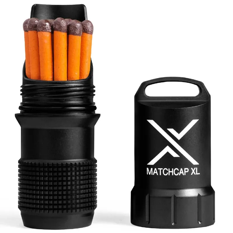 Exotac MATCHCAP XL waterdichte lucifer- en aanstekerhoes Zwart Tijdelijk Beschikbaar