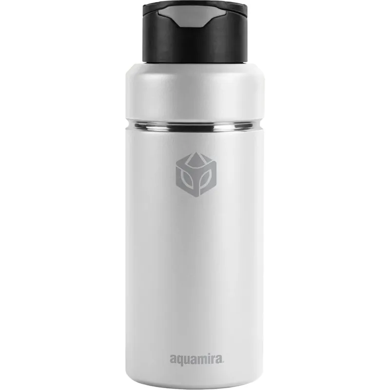 Aquamira 32 oz. Shift roestvrijstalen filterwaterfles Wit Alleen Vandaag