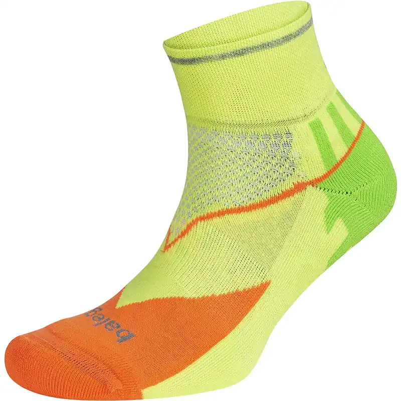 Balega Enduro Reflecterende Kwartlange Hardloopsokken - Multi-Neon S Merkproduct