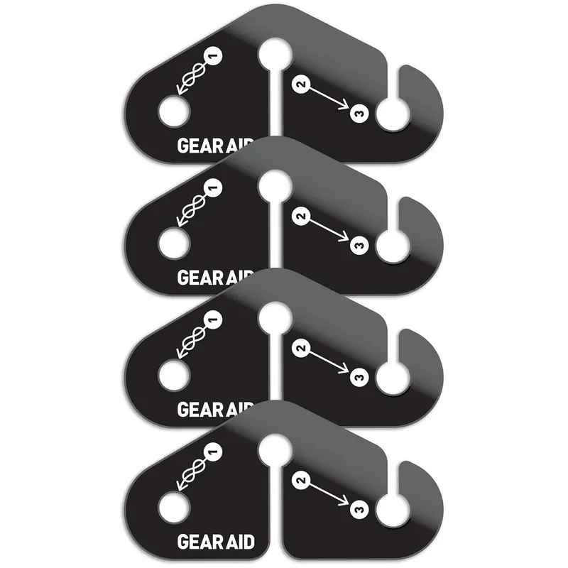Gecertificeerd Gear Aid Outdoor Camping Lijnspanner 4-Pack - Zwart