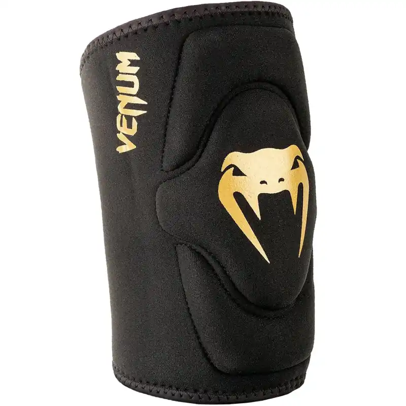 Venum Kontact Boxing Gel Kniebeschermer - Zwart/Goud XS Weekendaanbieding