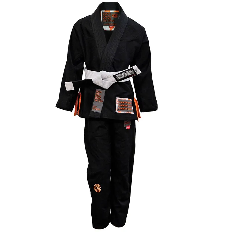 Alleen Vandaag Chaos and Order Kid's Base Label V2 BJJ Gi - Zwart M0