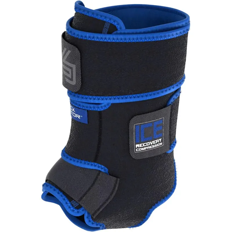 Lage Kosten Shock Doctor ICE Recovery Compressie Enkelbandage - Zwart L / XL