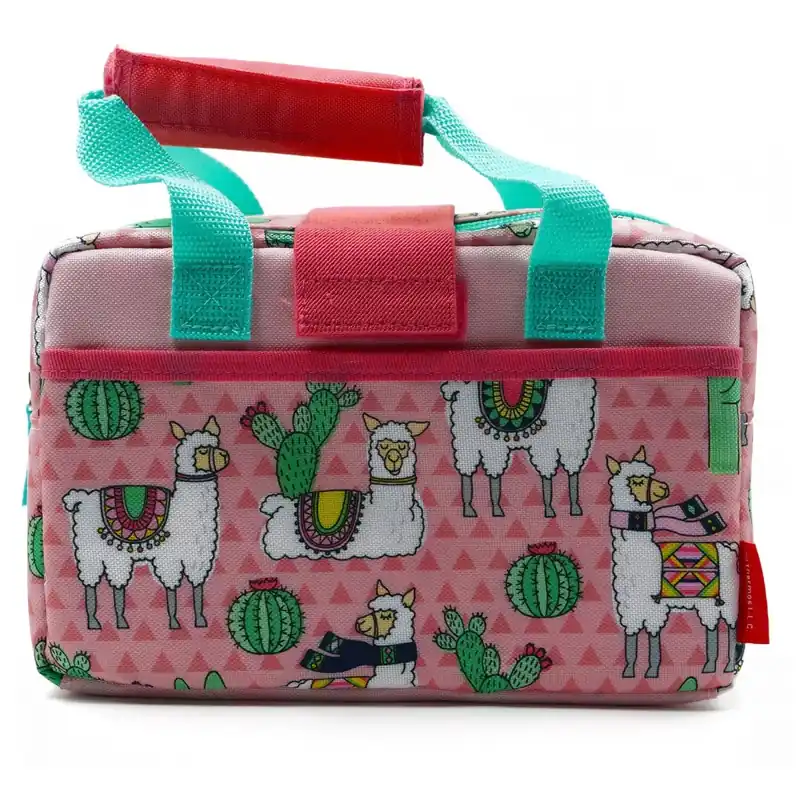Thermos Kid's Funtainer Desert Llama Lunchtas - Roze/Blauwgroen Merkproduct