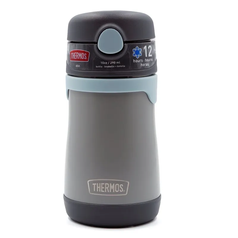 Thermos 10 oz. Kinder vacuüm geïsoleerde roestvrijstalen rietje waterfles - Leisteen Op = Op
