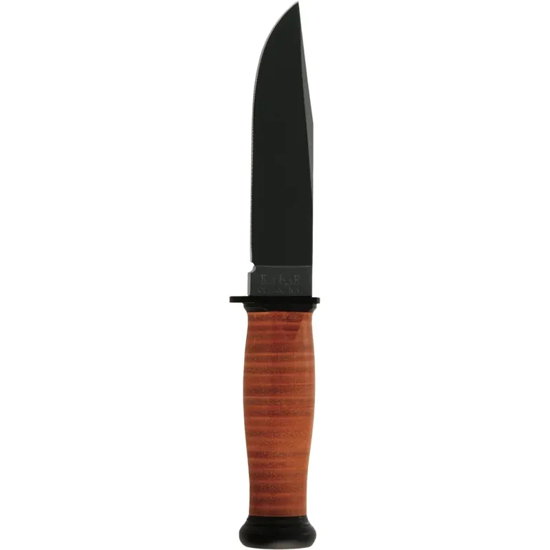 Beperkt Aanbod KA-BAR 5.125" vast mes Mark I mes met schede - Bruin