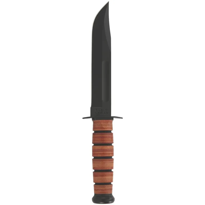 Bestel Nu KA-BAR 7" vast mes US Army recht rand utility mes met schede - Bruin