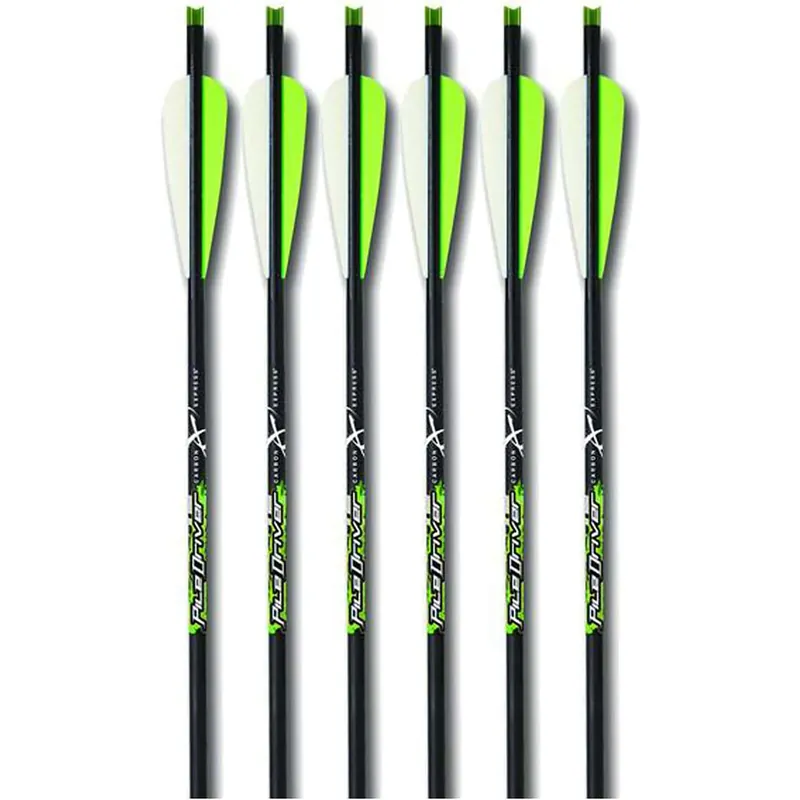 Premium Carbon Express PileDriver Crossbolts Universele Nokken 20" verlicht (3-pack)