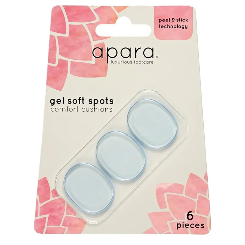 Sof Sole Apara Dames Gel Soft Spots Comfort Cushions 6-Pack - Transparant Laatste Versie