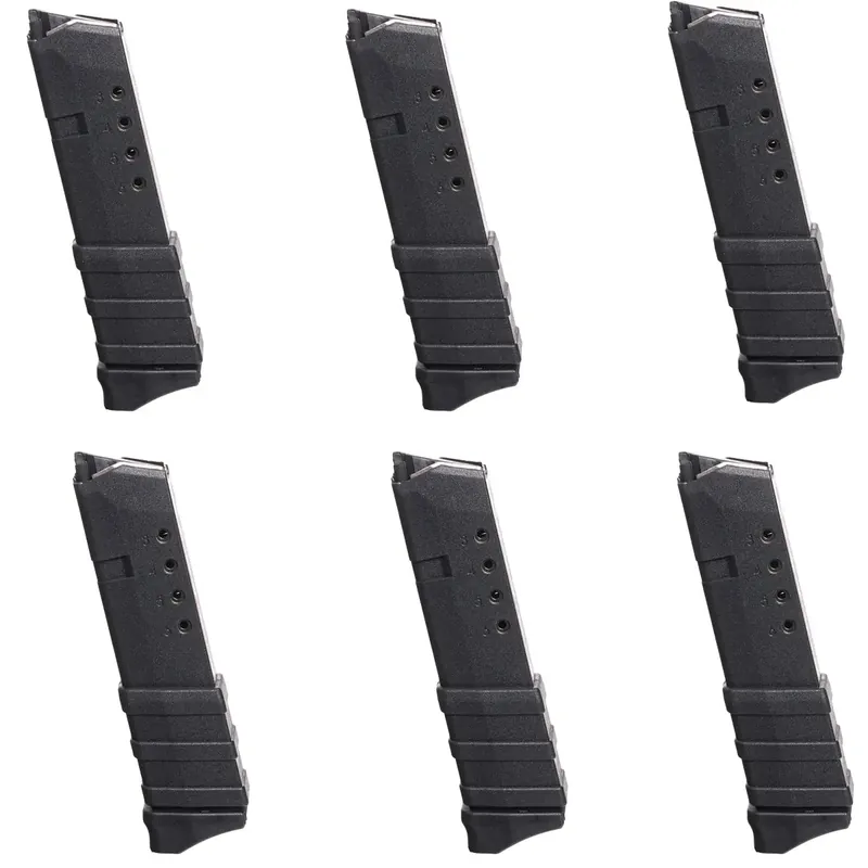ProMag (6-pack) 10-schots magazijn voor GLOCK model 43 G43 9 mm, GLK 13, zwart polymeer Beste Prijs