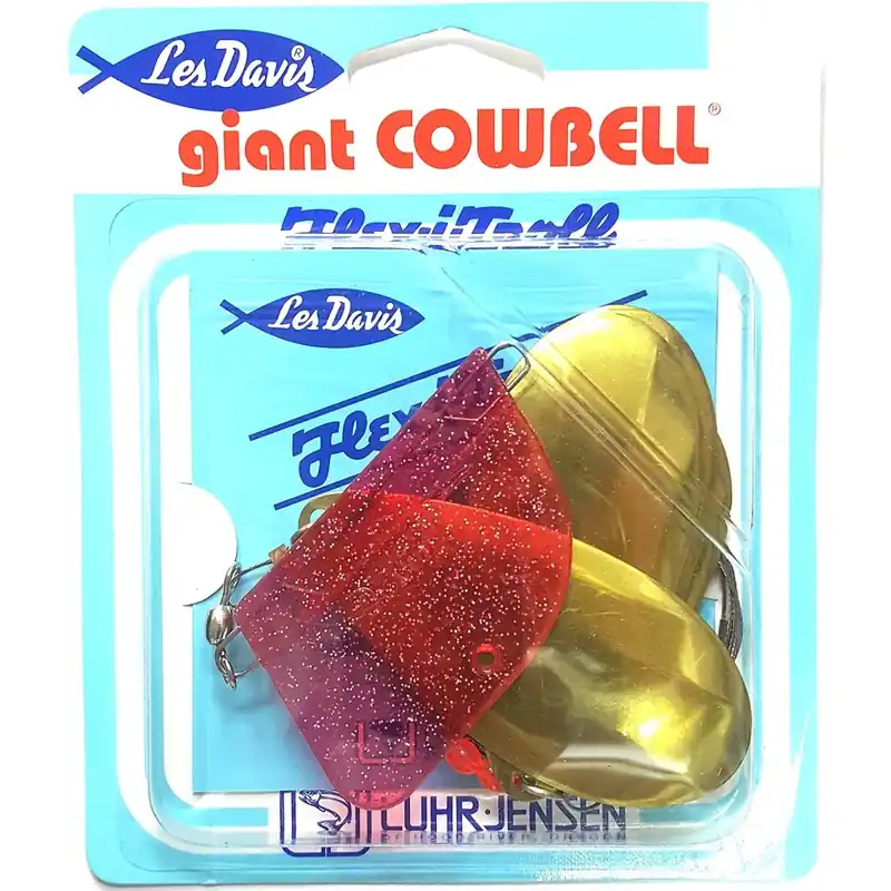 Luhr Jensen Giant Cowbell Lake Troll-vislokmiddel Messing Hete Deal