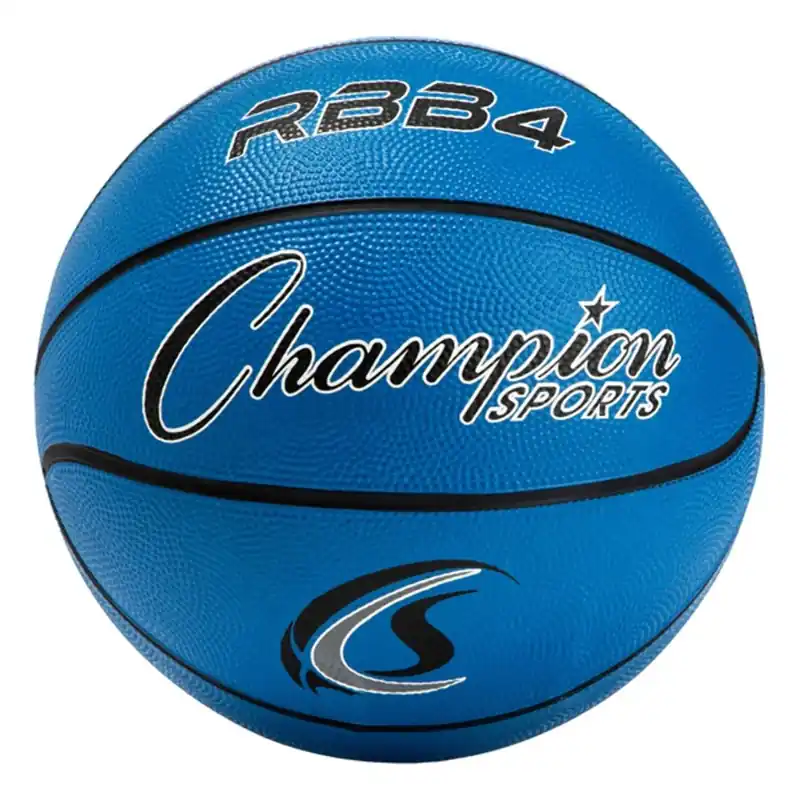 Gecertificeerd Champion Sports Intermediate Maat 6 Rubberen Basketbal Blauw