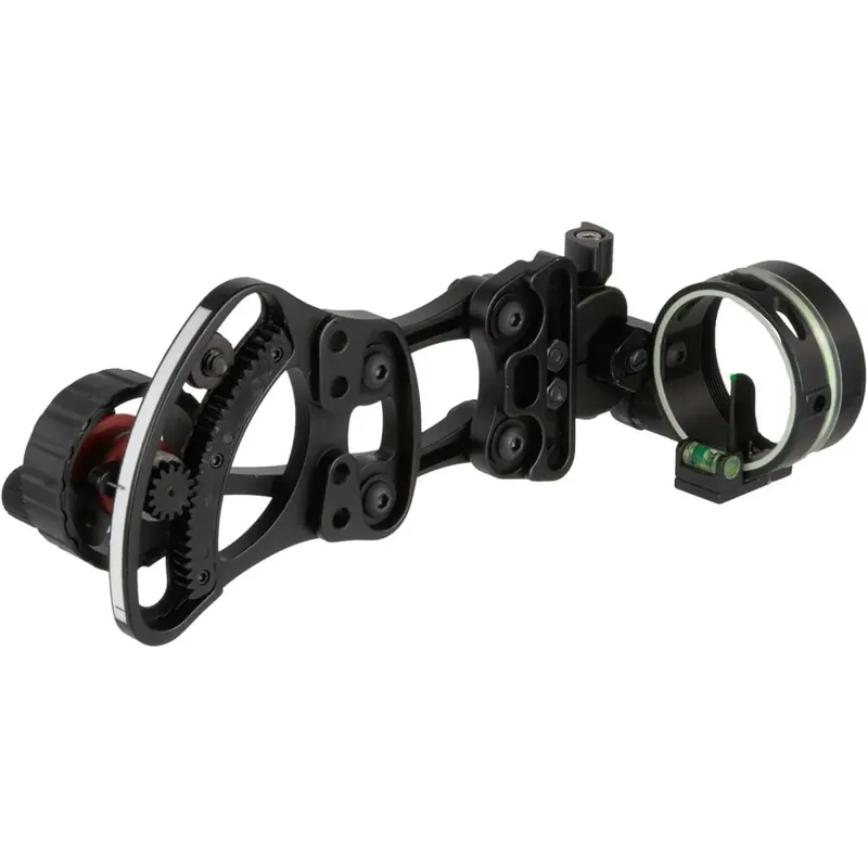 Favoriet Truglo 1-Pin Range Rover met Zero-In Elevation Adjustment Dial Sight Light Rechts - Zwart