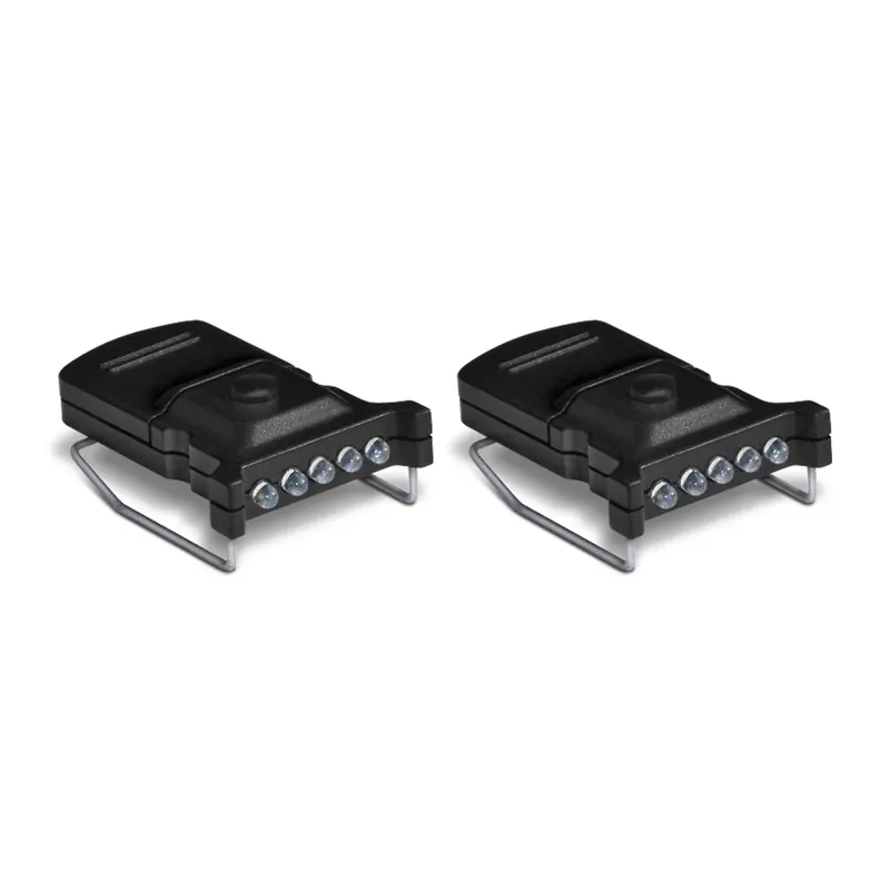 Cyclops Micro Hat Clip 10 Lumen Lamp met 5 LED Witte Lampen - 2 Pack Flitsaanbieding