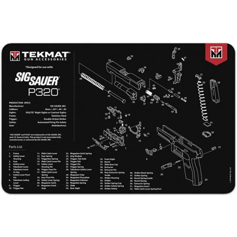 Lage Prijs TekMat originele geweerreinigingsmat - 17" X 11" - Sig Sauer P320™