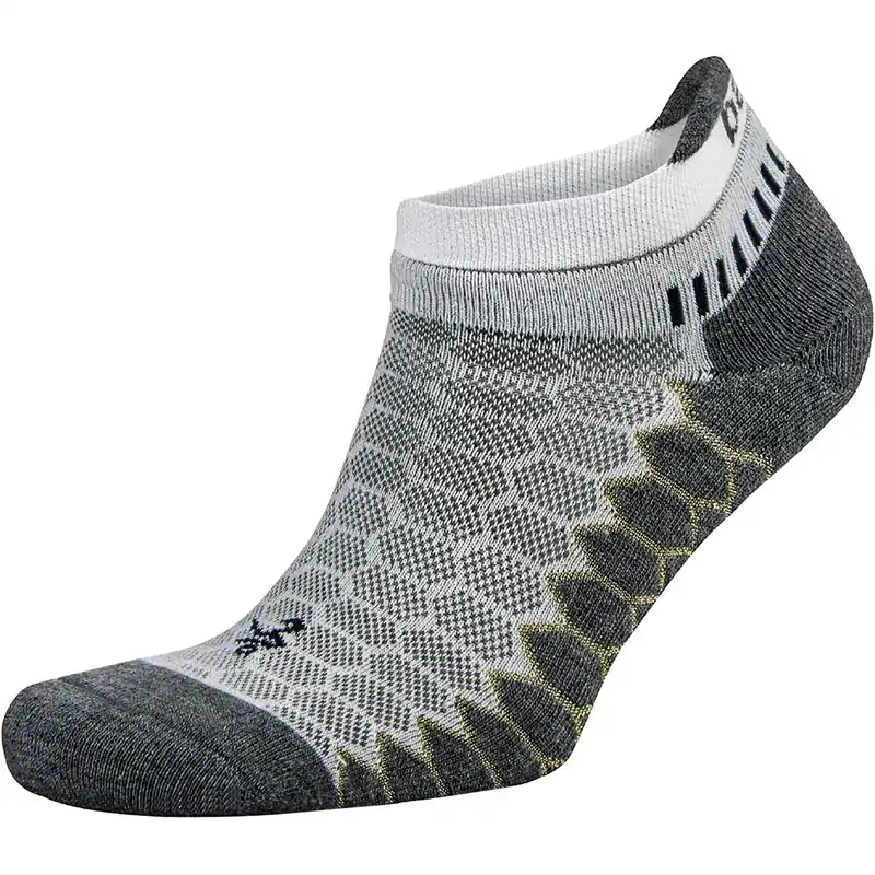 Bestel Nu Balega Silver No Show hardloopsokken - Wit/Grijs S