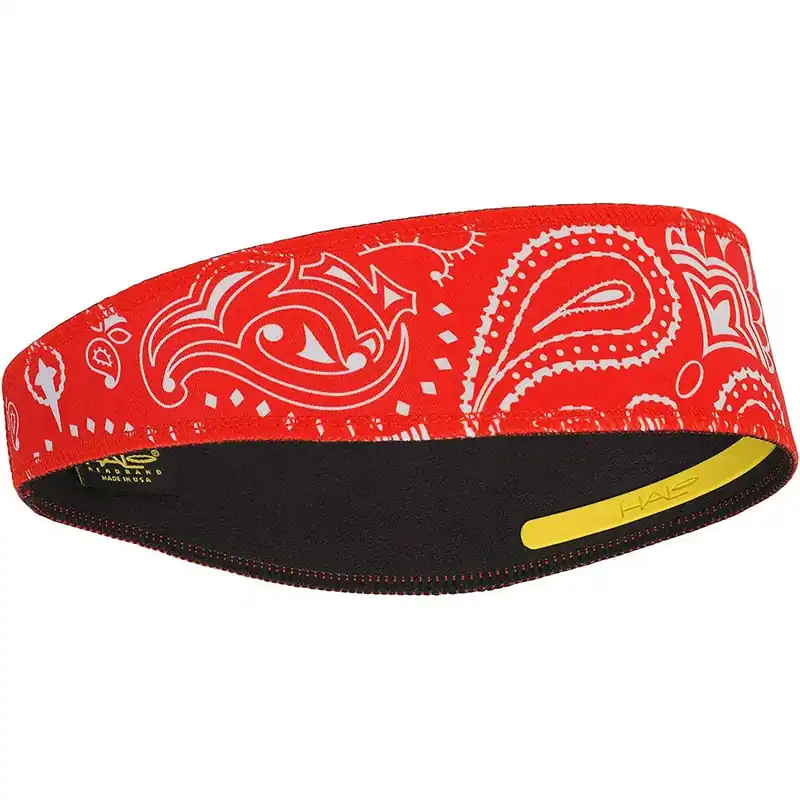 Halo Hoofdband Pullover II Zweetband - Paisley Rood Gecertificeerd