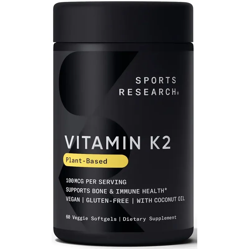 Sports Research Vitamine K2 met kokosnoot MCT-olie 90 vegetarische softgels Betrouwbaar