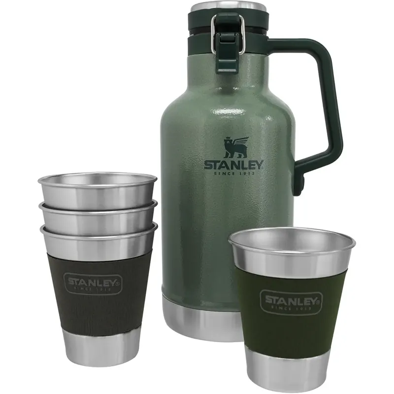 Stanley Classic Outdoor Growler Cadeauset HammertoneGroen/Multi Exclusieve Aanbieding
