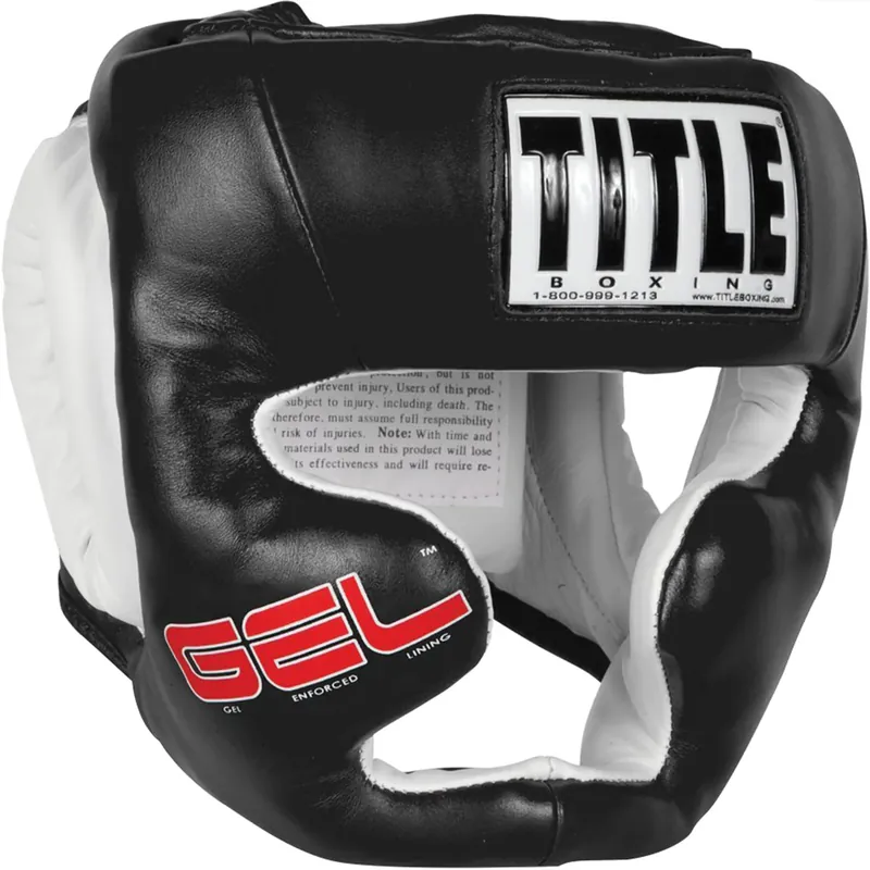 Title Boxing Gel World Full Face Training Hoofddeksel - Zwart Normaal Goedkoop