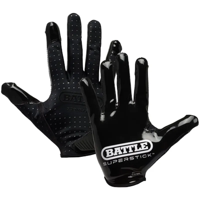 Battle Sports Youth Doom Speed Receiver voetbalhandschoen - Zwart S Hete Deal