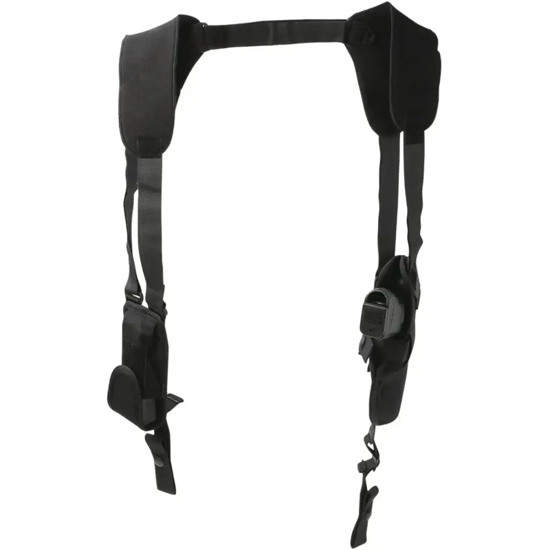 Uncle Mike's Pro-Pak Verticale Schouderholster - Rechtshandig - Zwart - Maat 5 Gecertificeerd