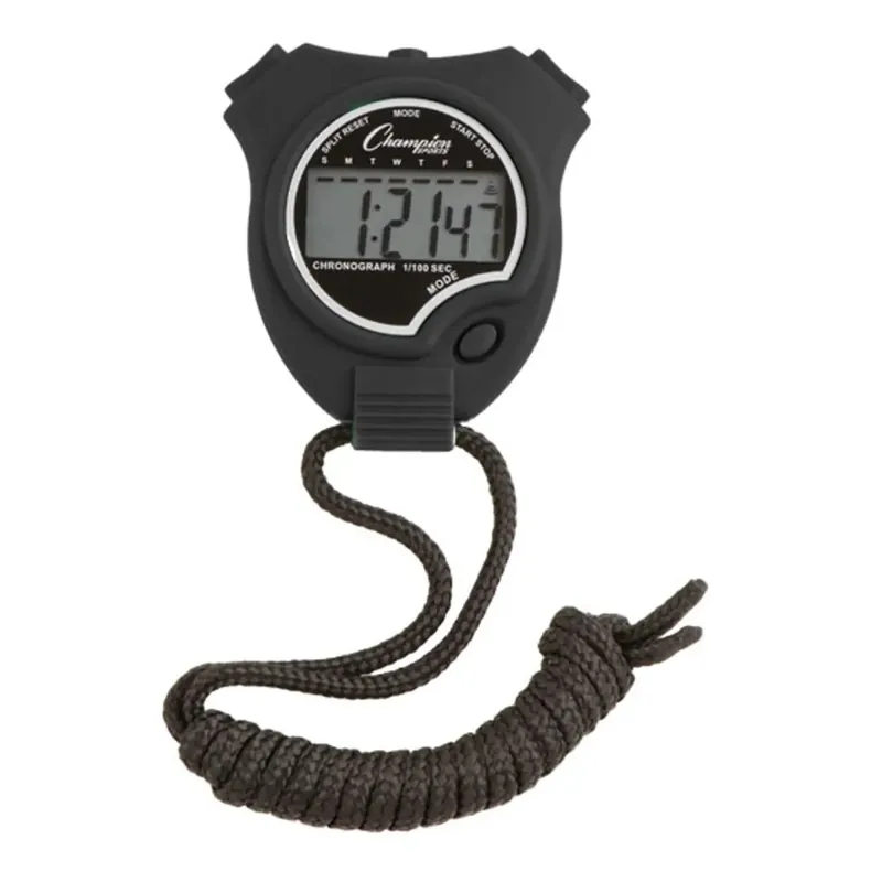 Champion Sports Stopwatch Zwart Snelle Levering