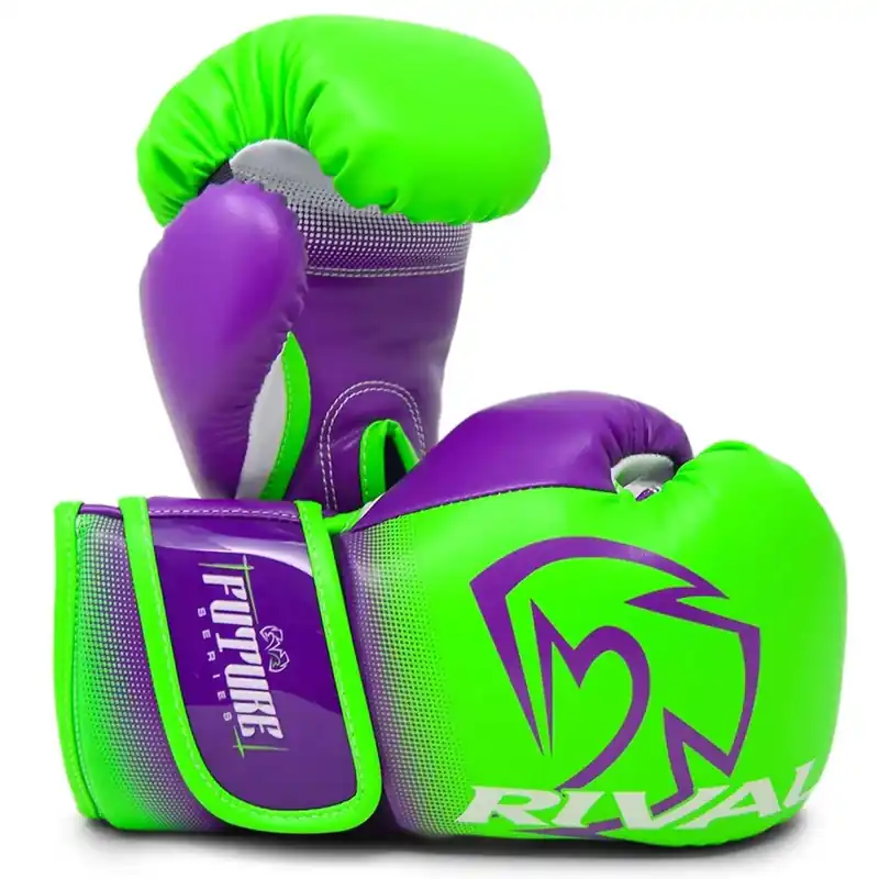 Weekendaanbieding RIVAL Boxing Youth RB-FTR2 Future Bag Gloves - Groen/Paars L