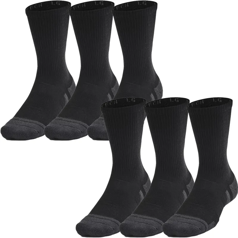 Under Armour Performance Tech Crew Sokken 6-Pack M Populair