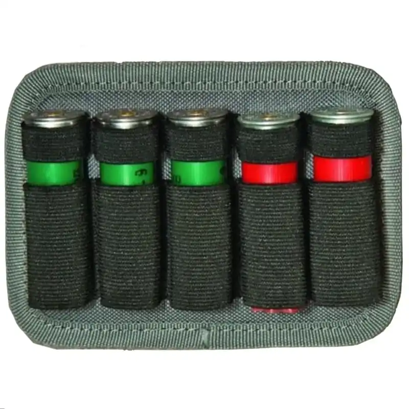 Betaalbaar GPS Tactical 12 Gauge Shotshell Holder - Geschikt voor 5 patronen - Klittenband
