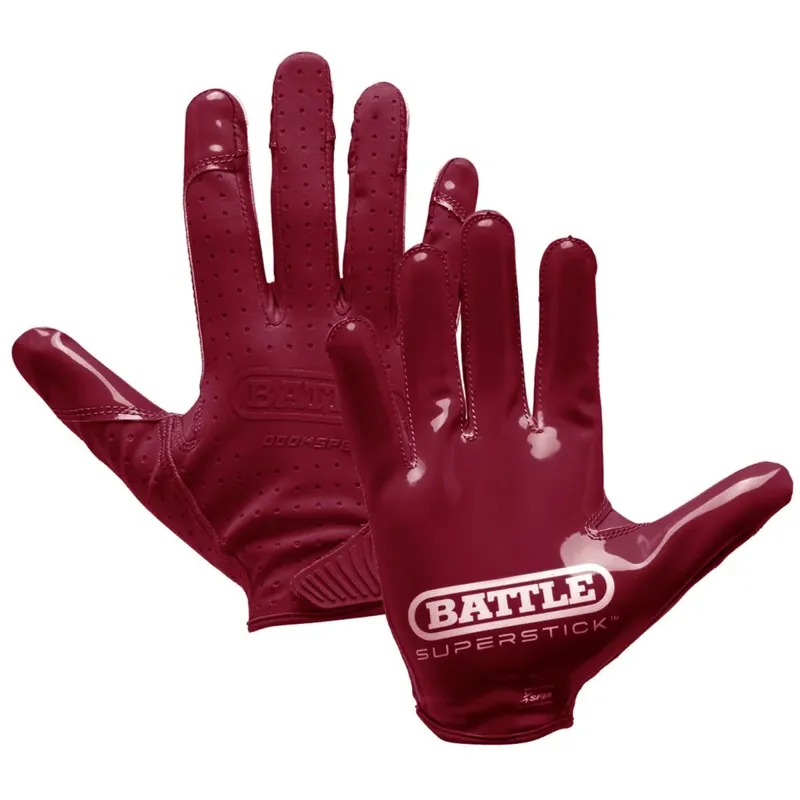 Nu Kopen Battle Sports Adult Doom Speed Receiver Football Glove - Kastanjebruin S