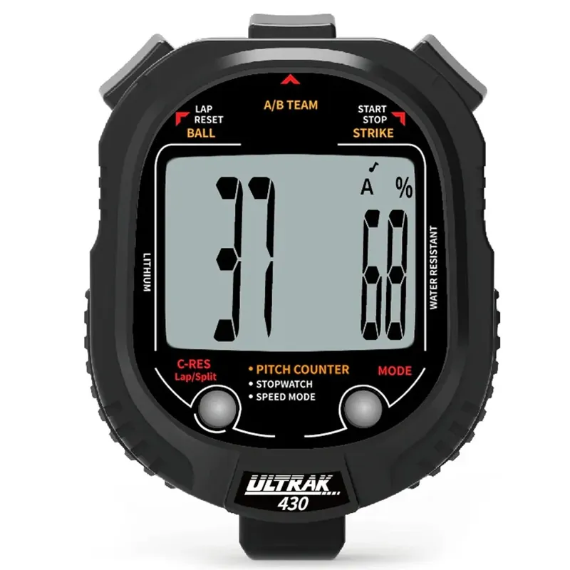 Ultrak 430 Pitchteller & Pitchsnelheid met 2 geheugenstopwatch - Zwart Shop Nu