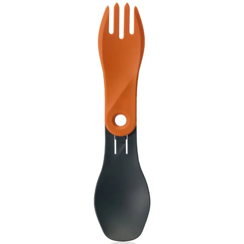 Finale Uitverkoop Humangear GoBites BIO Spin Combo Lepel/Vork Grijs / Orange