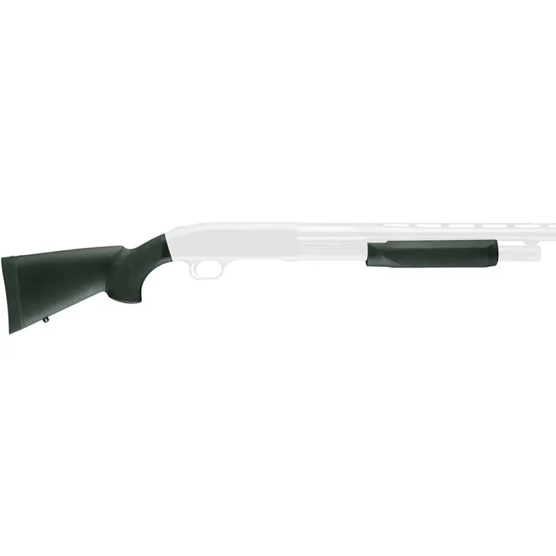 Beperkte Voorraad Hogue Remington 870 12 Gauge Overmolded Shotgun Kolf Kit met Voorhout - OD Groen