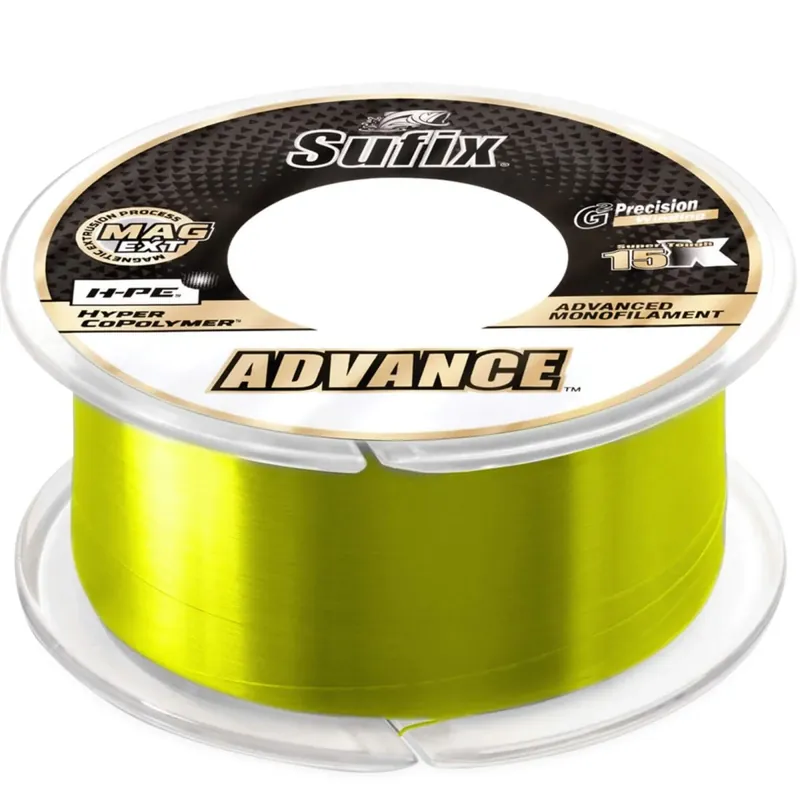 Lage Kosten Sufix Advance Monofilament Vislijn, 330 Yards - Neon Lime