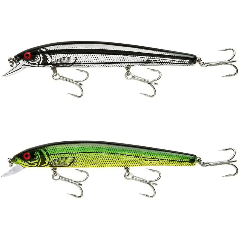 Nu Kopen Bomber Saltwater Heavy Duty Long-A 7/8 oz Vislokaas Vuurrivier-elrits