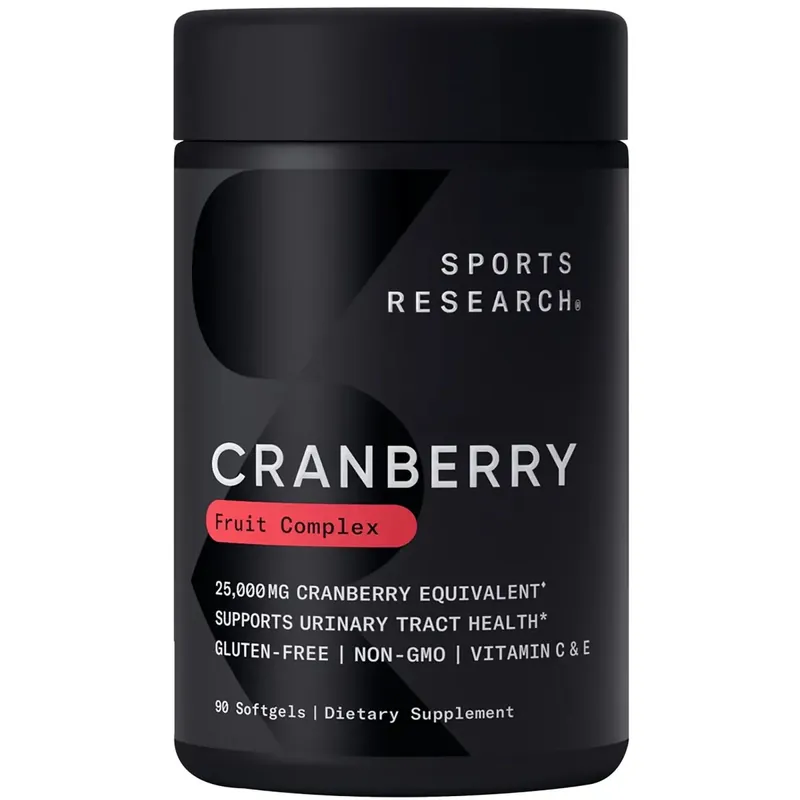 Sports Research Cranberry Concentraat Voedingssupplement - 90 Softgels Beste Prijs