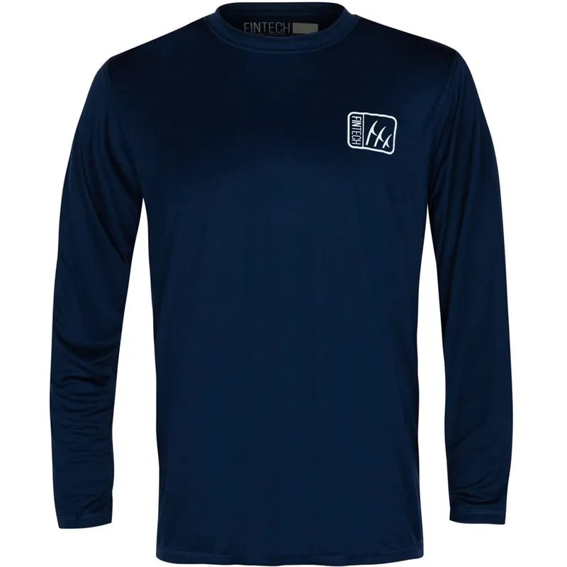 Fintech Freedom Box Sun Defender UV T-shirt met lange mouwen - Dress Blues S Flitsaanbieding